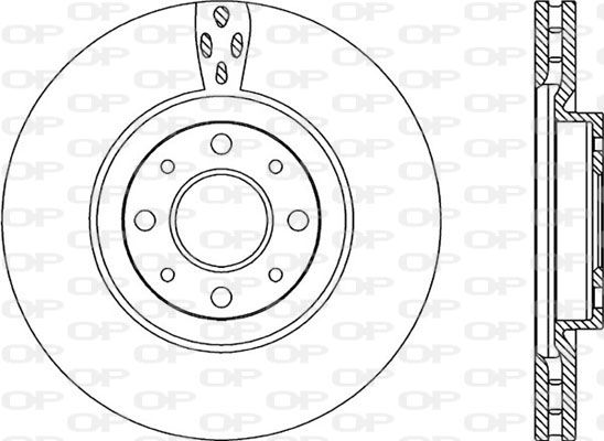 OPEN PARTS Тормозной диск BDA2217.20